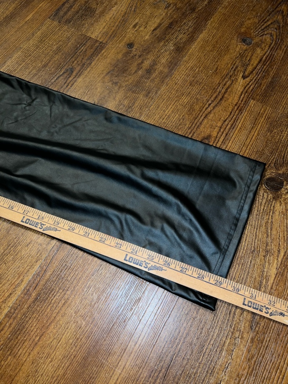 Offline By Aerie Real Luxe Black Faux Leather Chic Wide Leg Flare Pants Size XS - Picture 13 of 14